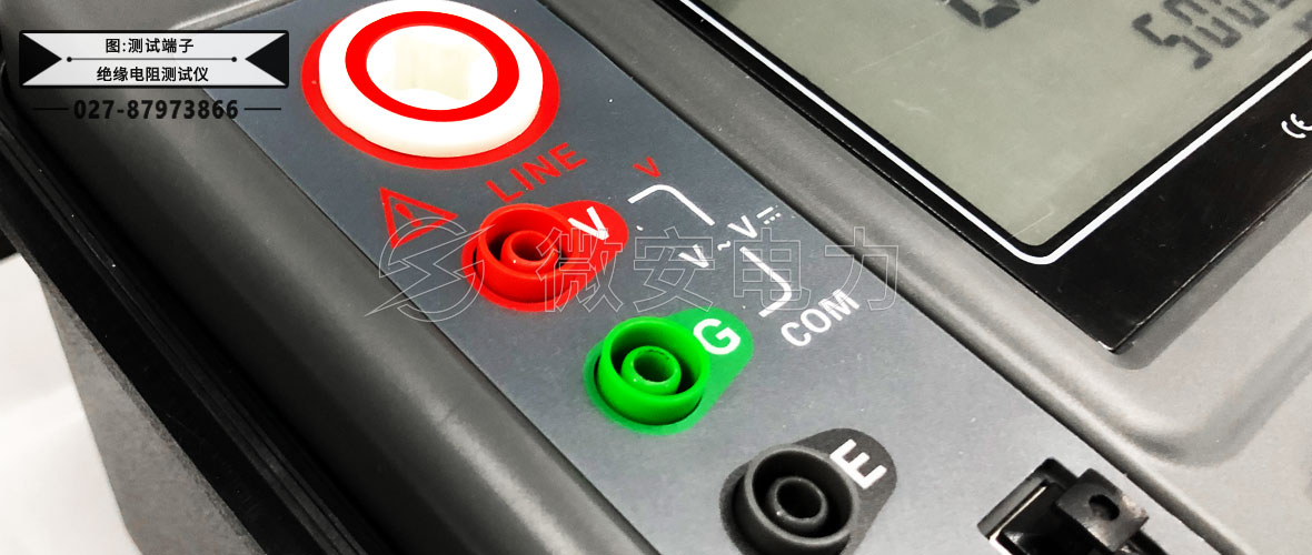 5kV智能數(shù)字絕緣電阻測(cè)試儀測(cè)試端子