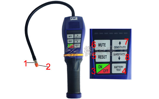 XP-1A/SF6氣體定性檢漏儀功能說明